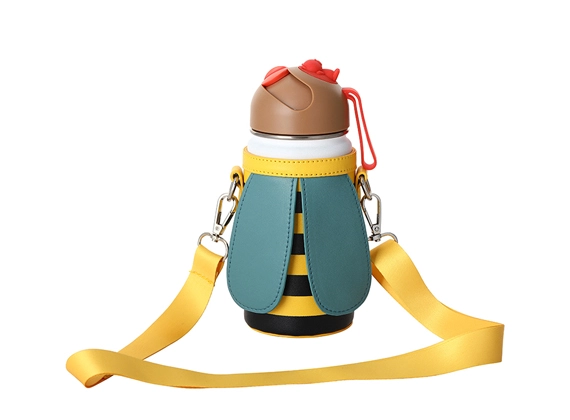 Leder Kinder 14 oz Wasser flaschen beutel SJB073