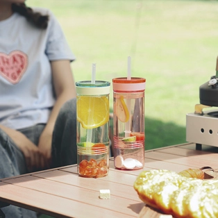 2-in-1 Acryl Plastik Wasser flasche 10017A