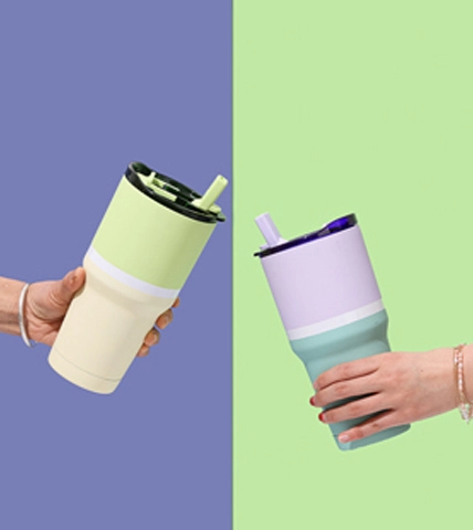 30 oz Doppel-Getränke deckel Edelstahl Bierbecher 01609A