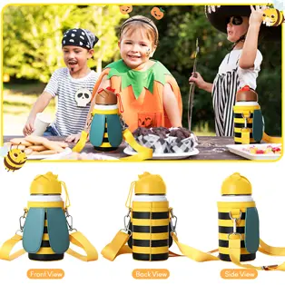 Leder Kinder 14 oz Wasser flaschen beutel SJB073