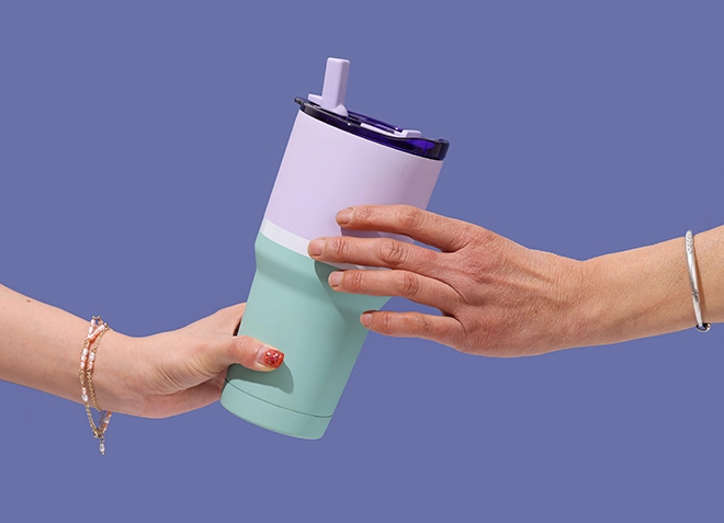 30 oz Doppel-Getränke deckel Edelstahl Bierbecher 01609A