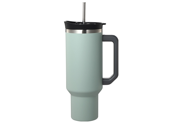 40 oz Tumbler mit Griff und Stroh 19323B