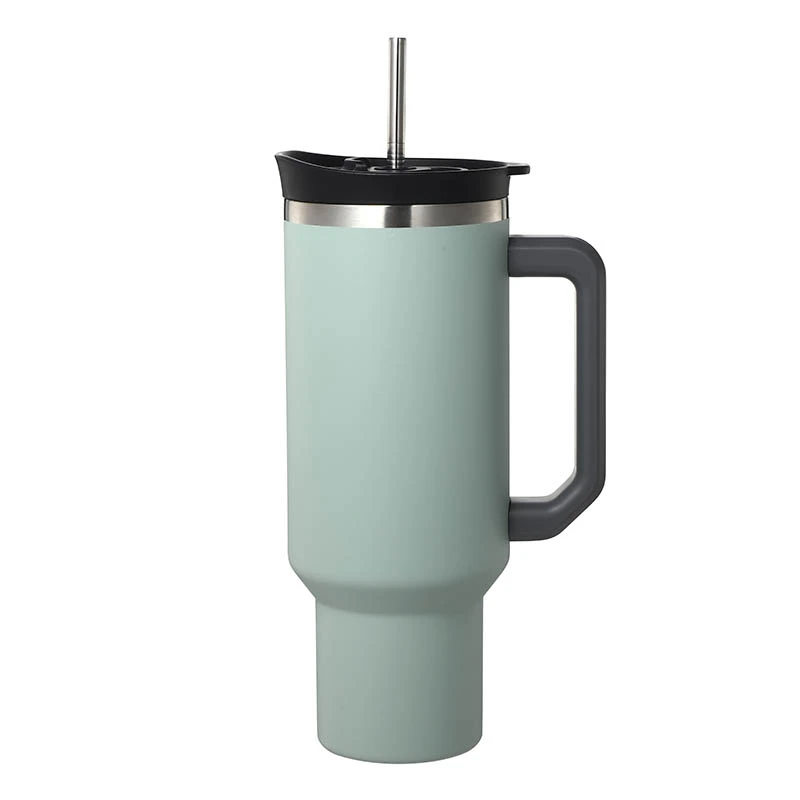 40 oz Tumbler mit Griff und Stroh 19323B